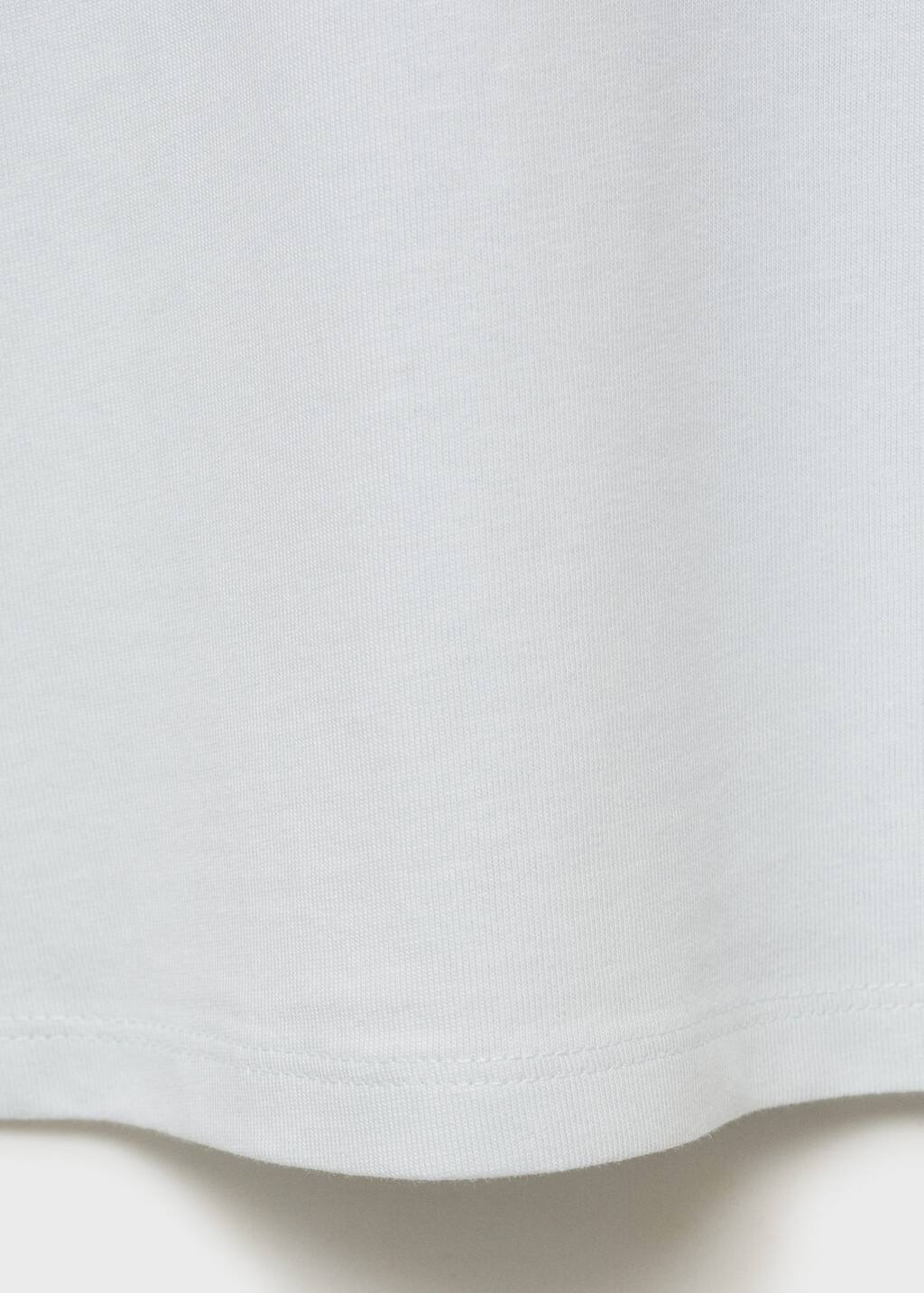 Printed cotton-blend t-shirt