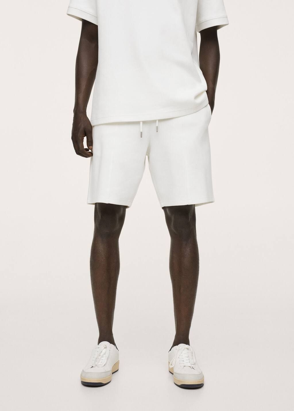 Gestructureerde katoenen bermuda - Heren | Mango Man Nederland