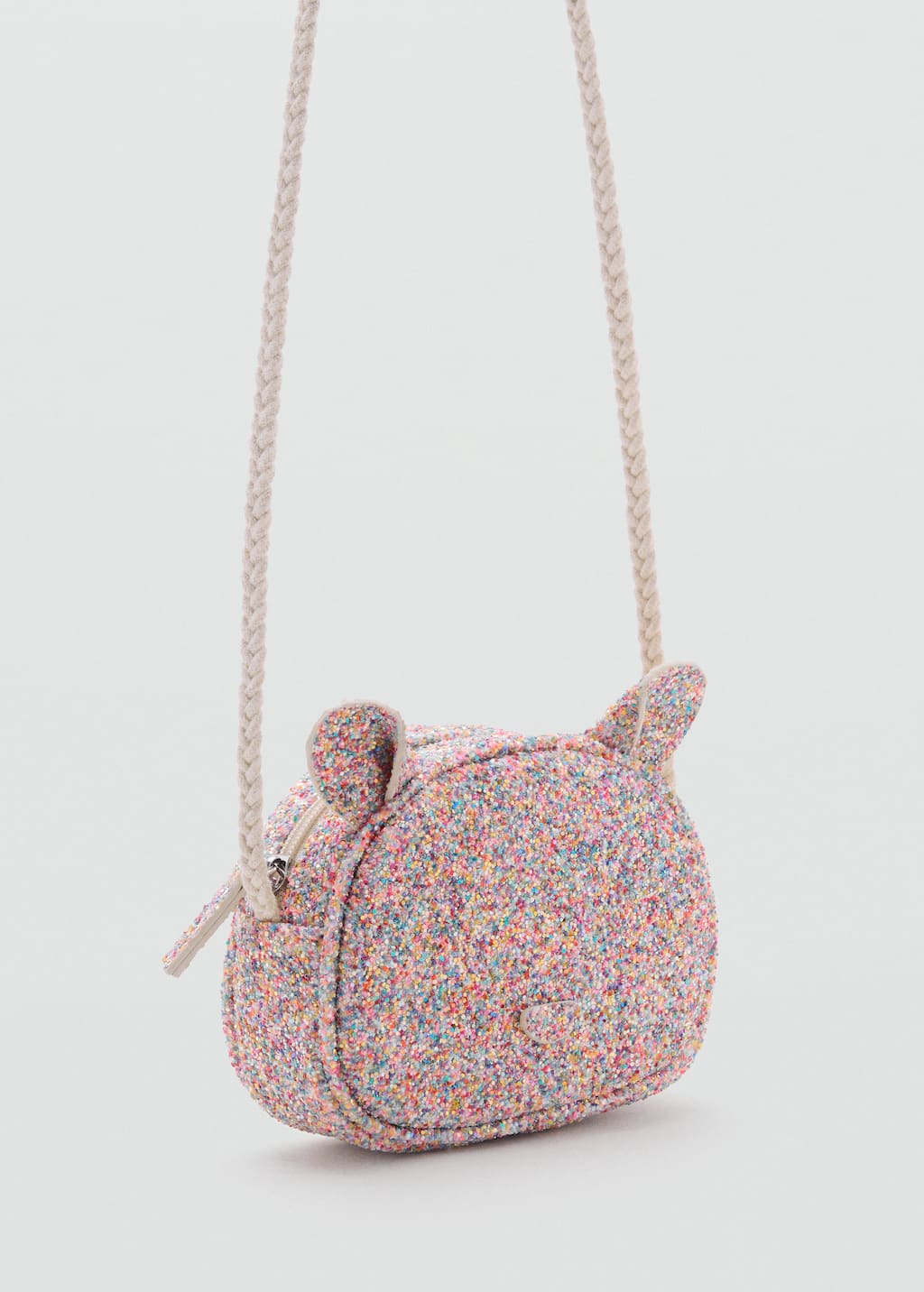 Mango Sequin Ear Bag Pink