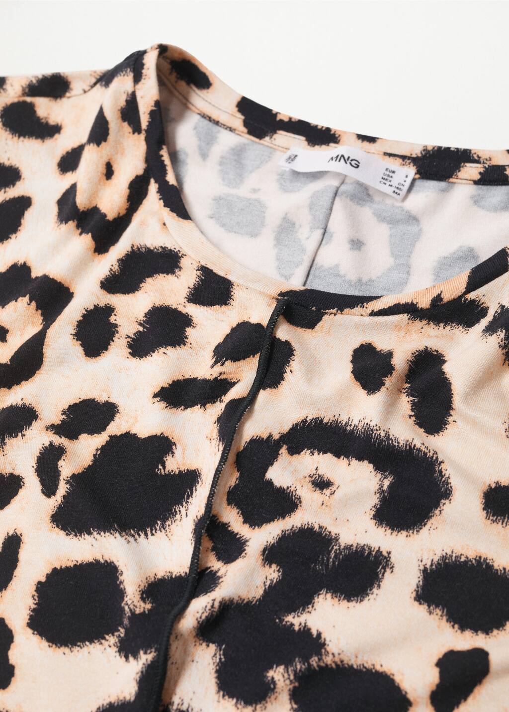 robe mango imprimé leopard
