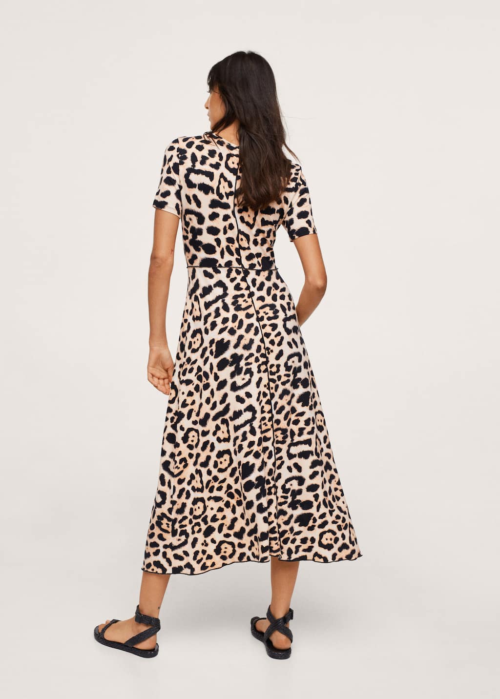 mango dress leopard