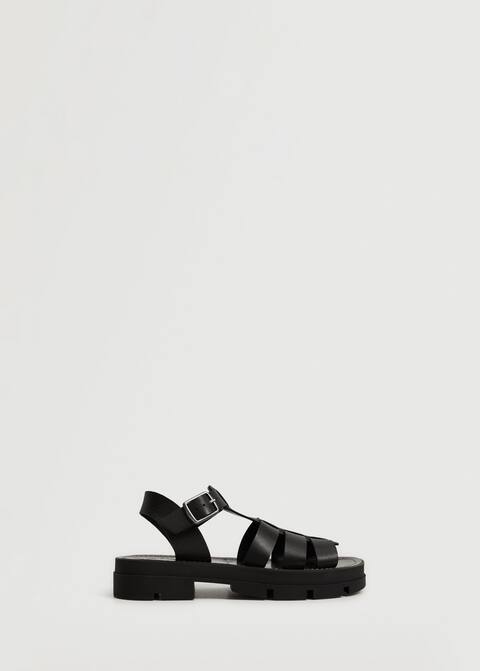 Leather straps sandals