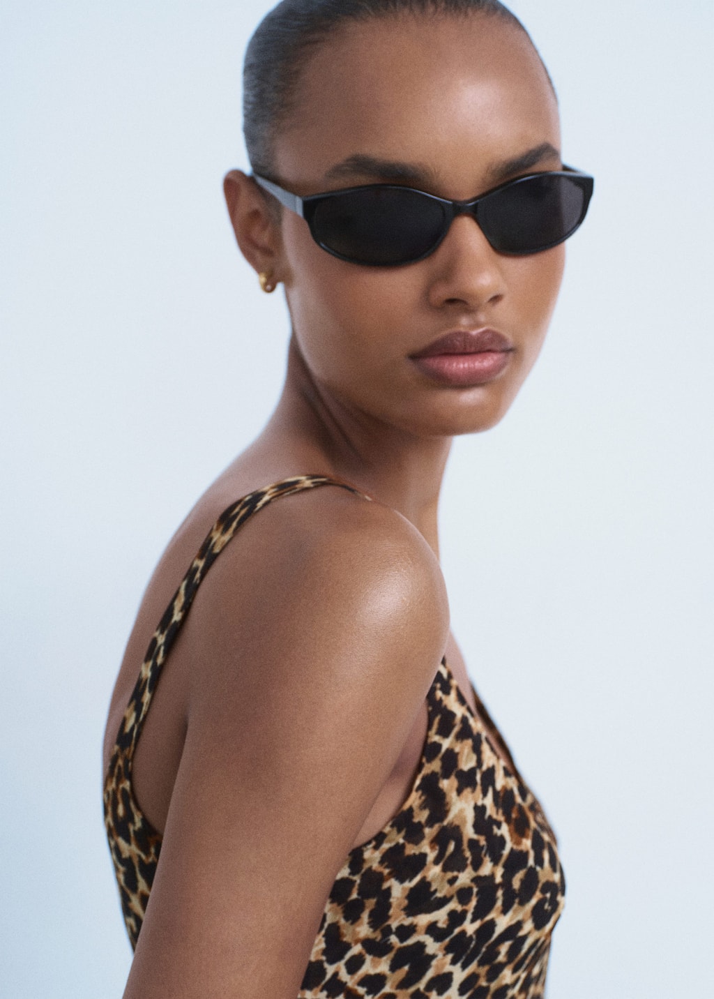 Leopard midi dress