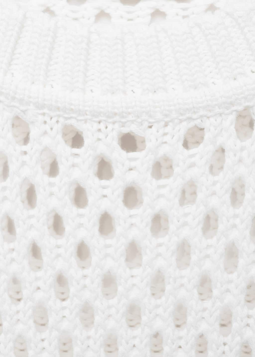 Openwork knit sweater