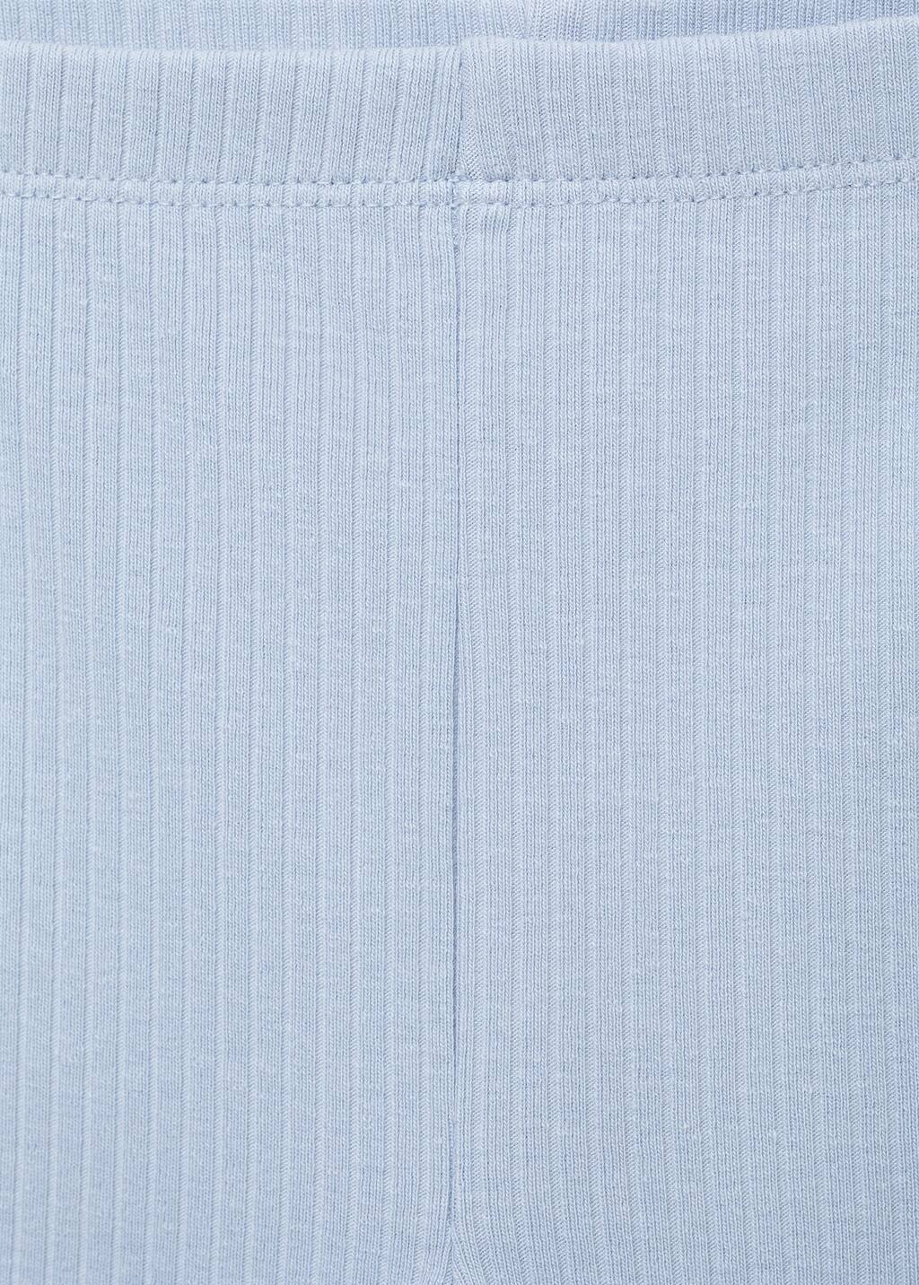 Cotton ribbed leggings