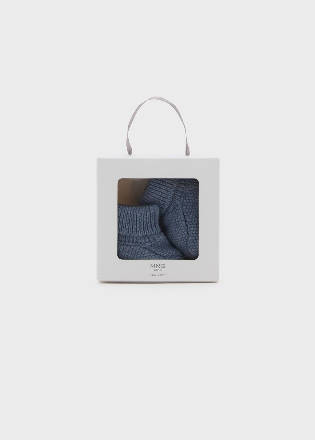 Knit bootees