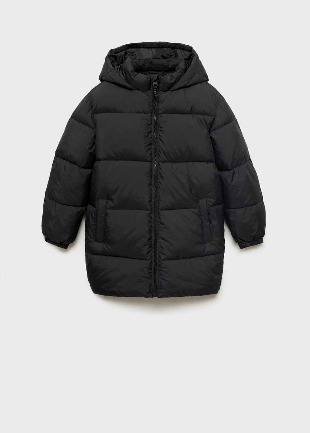 Mango Manteau Capuche Doublure Matelassée Noir - Enfants - 13-14 Ans -  Kids In Black