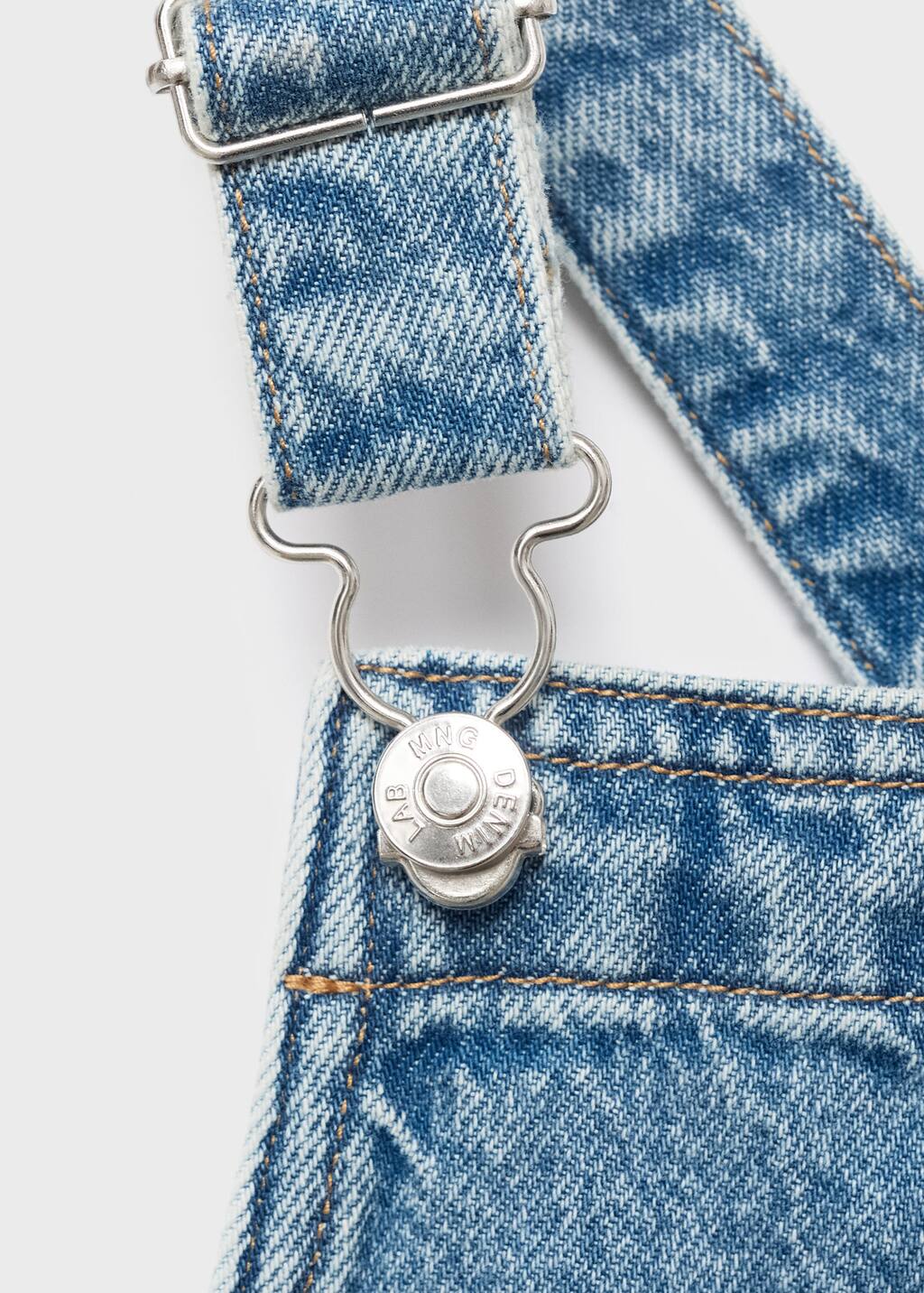 Denim pinafore with stars