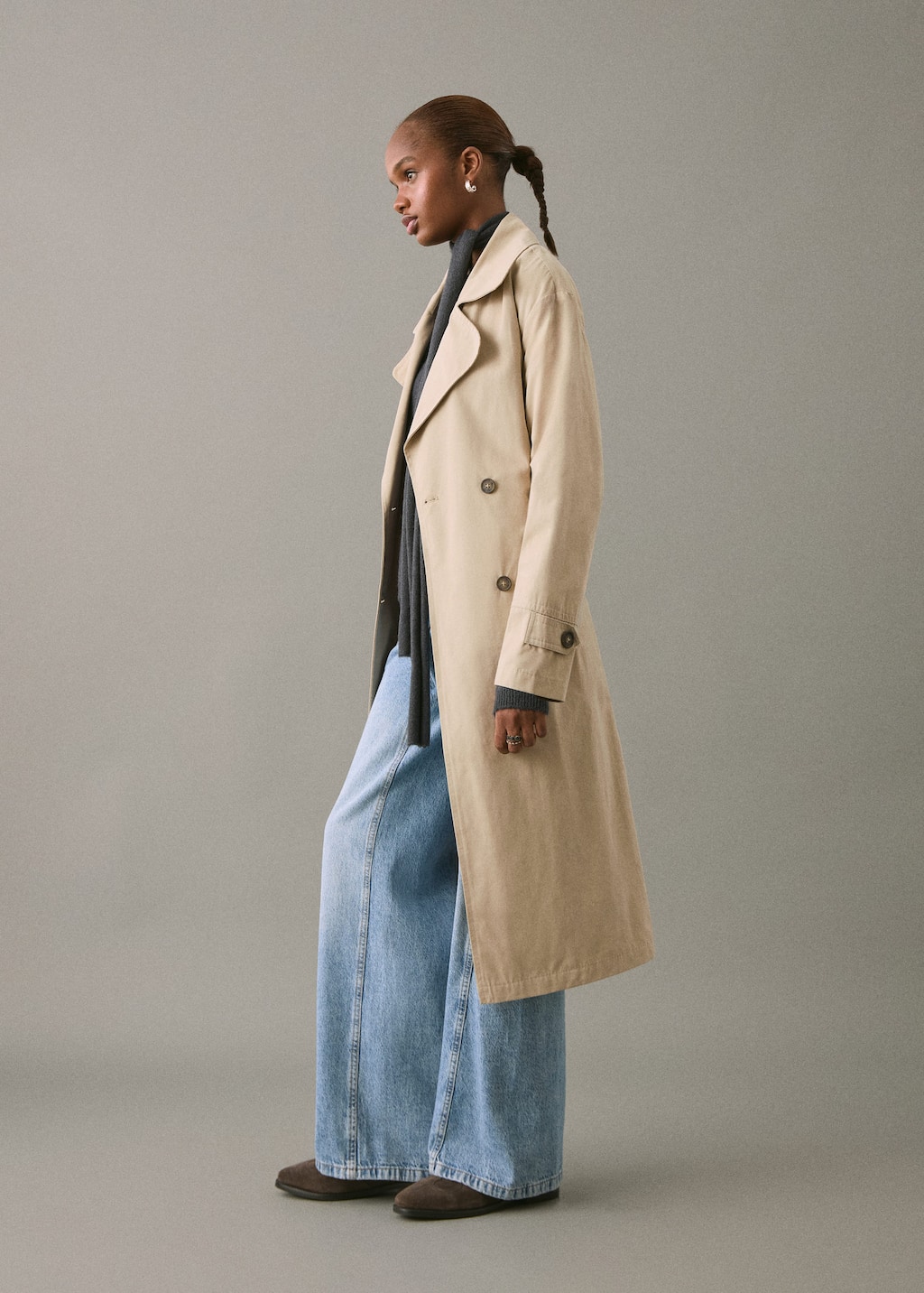 Classic trench coat with belt