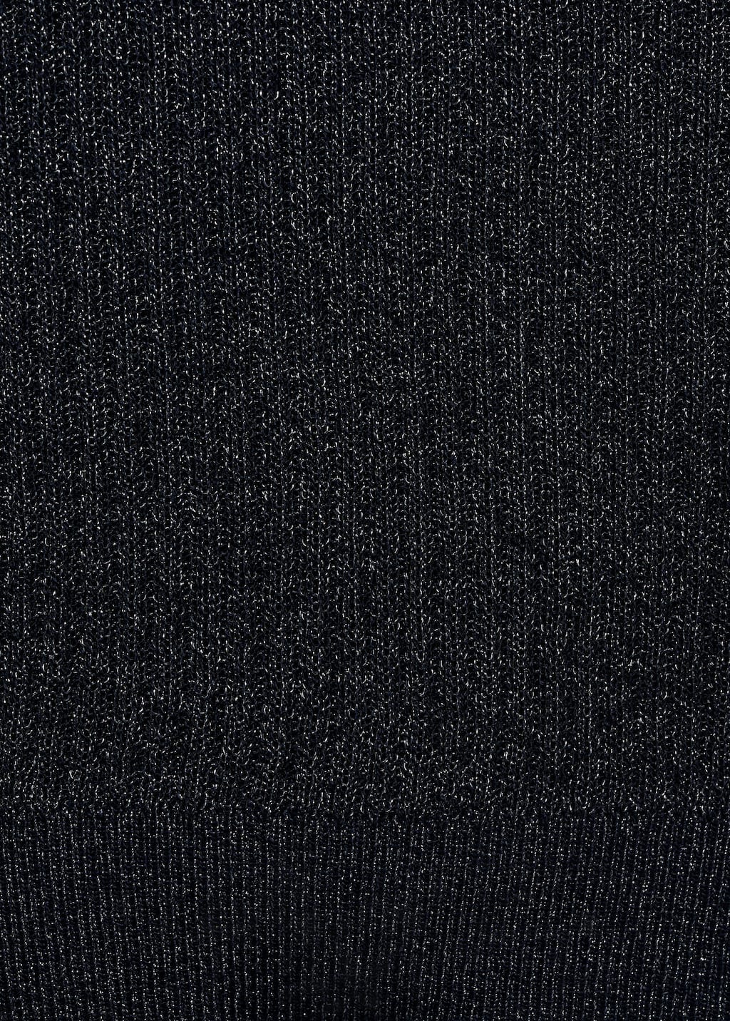 Lurex knitted V-neck sweater
