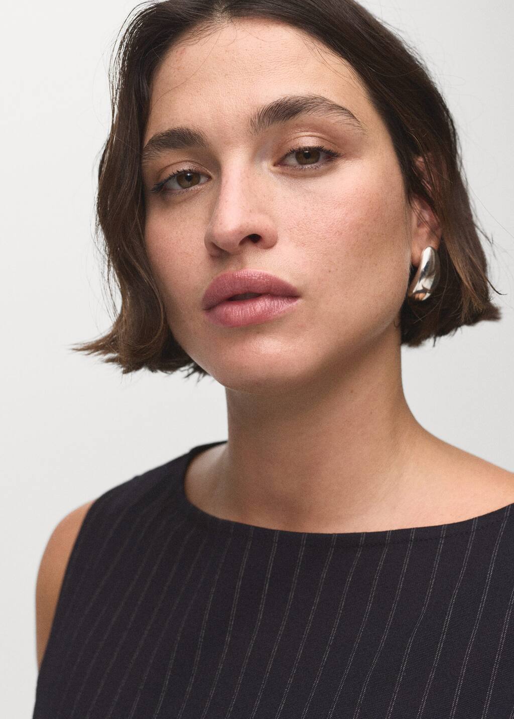 Short pinstripe dress