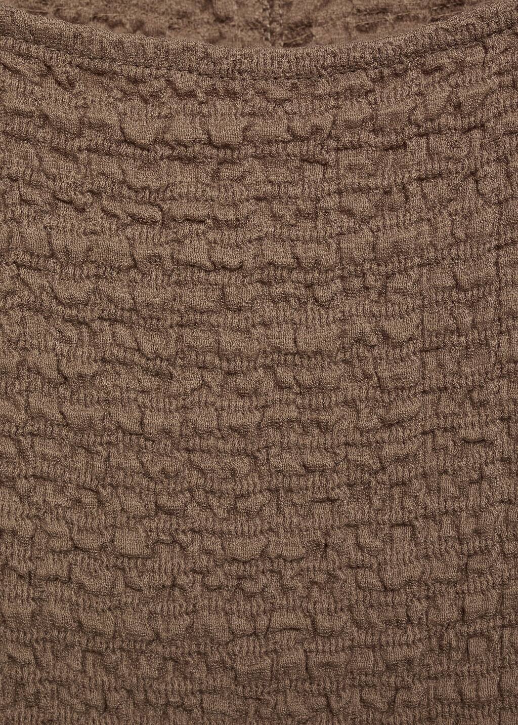 Fitted textured dress