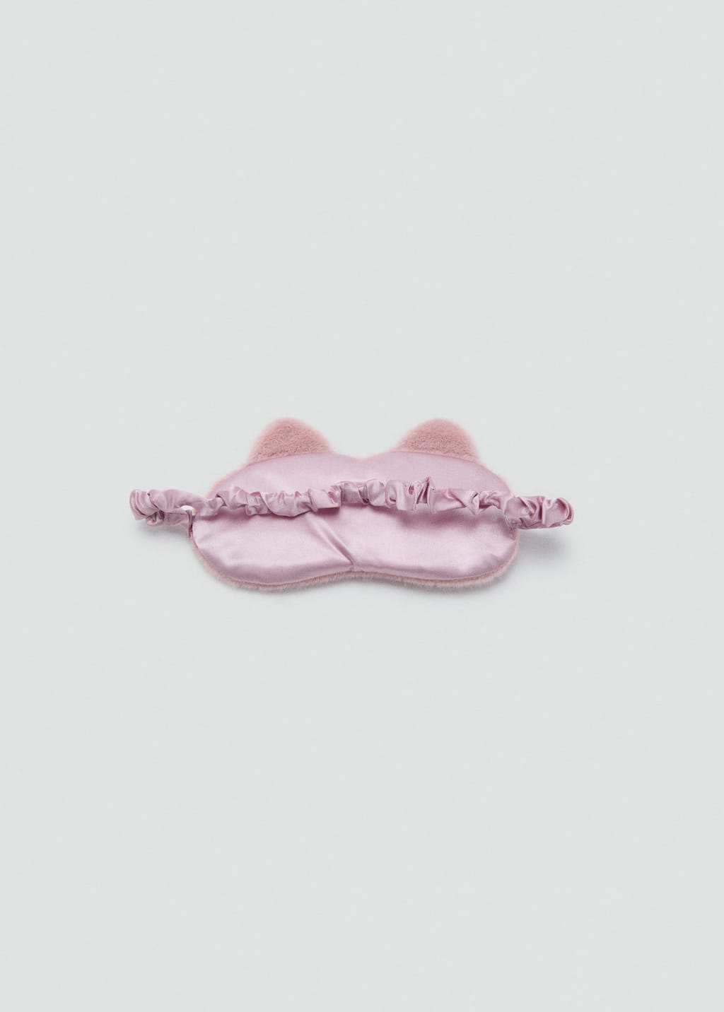 Mango Animal Fur Mask Pale Pink In Pink