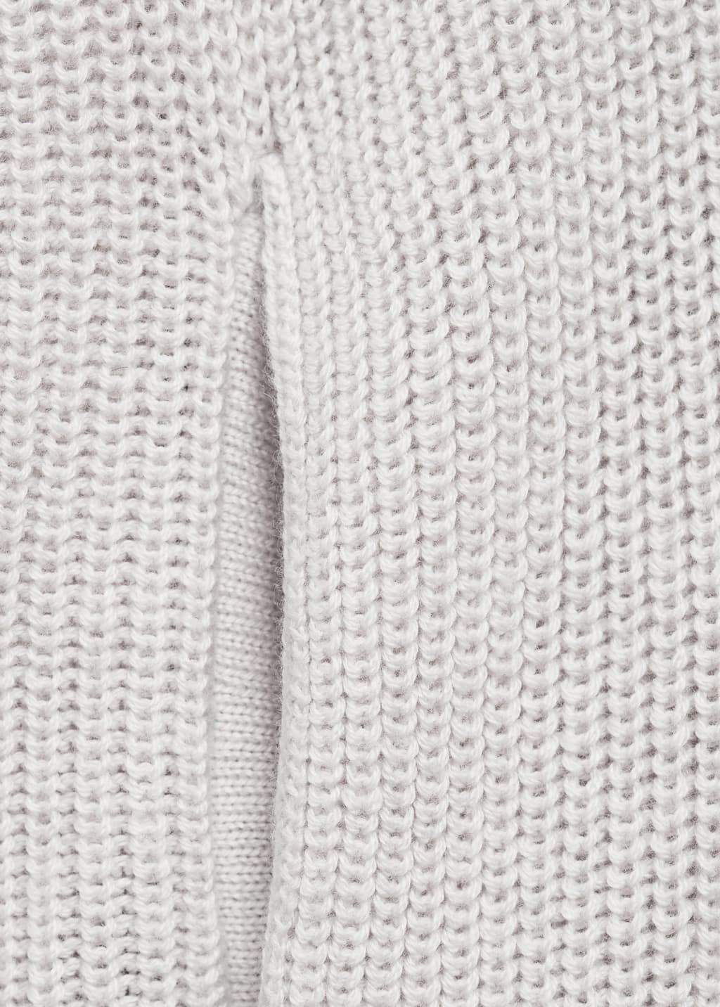 Hooded knit sweater