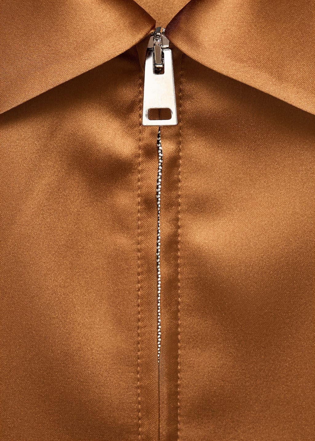 Satin jacket with pockets
