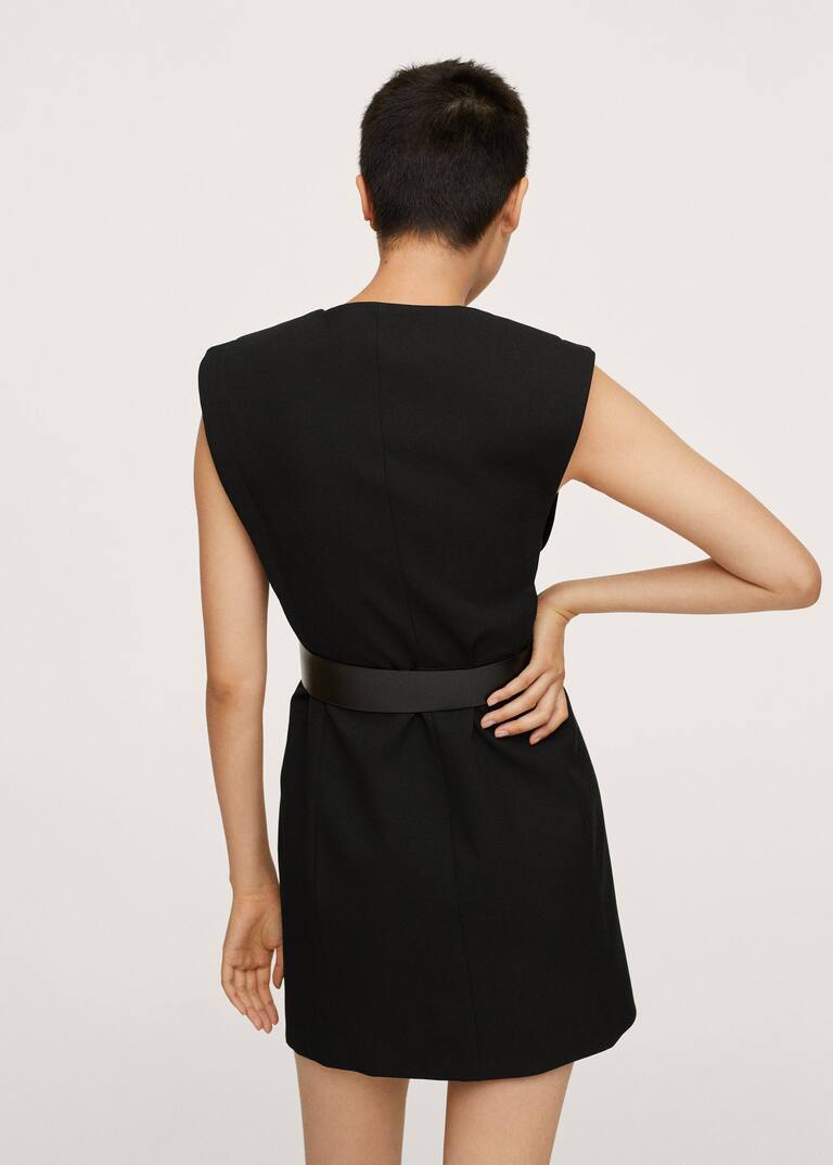 Belt wrap dress Women Mango USA