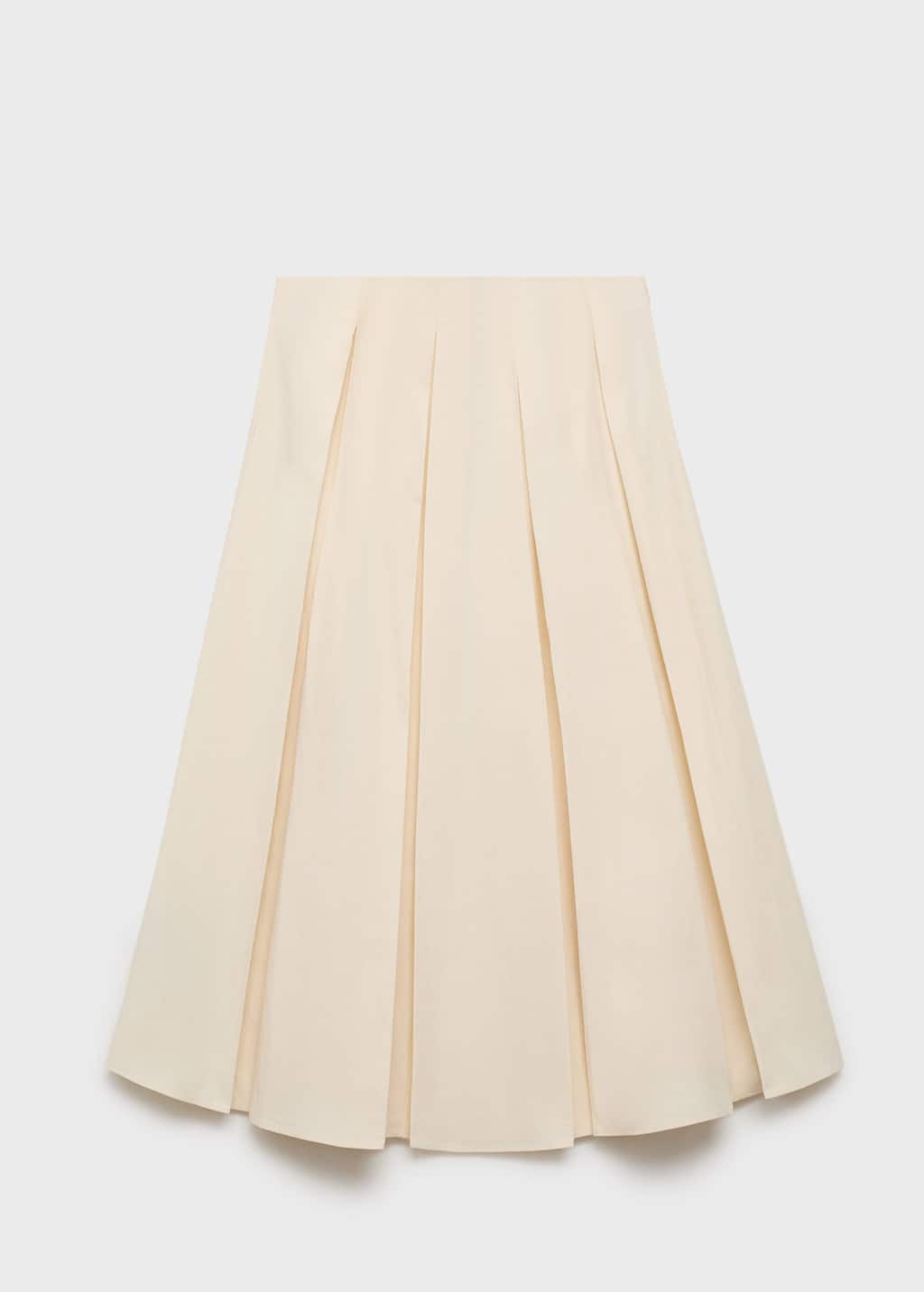 Pleated midi-skirt