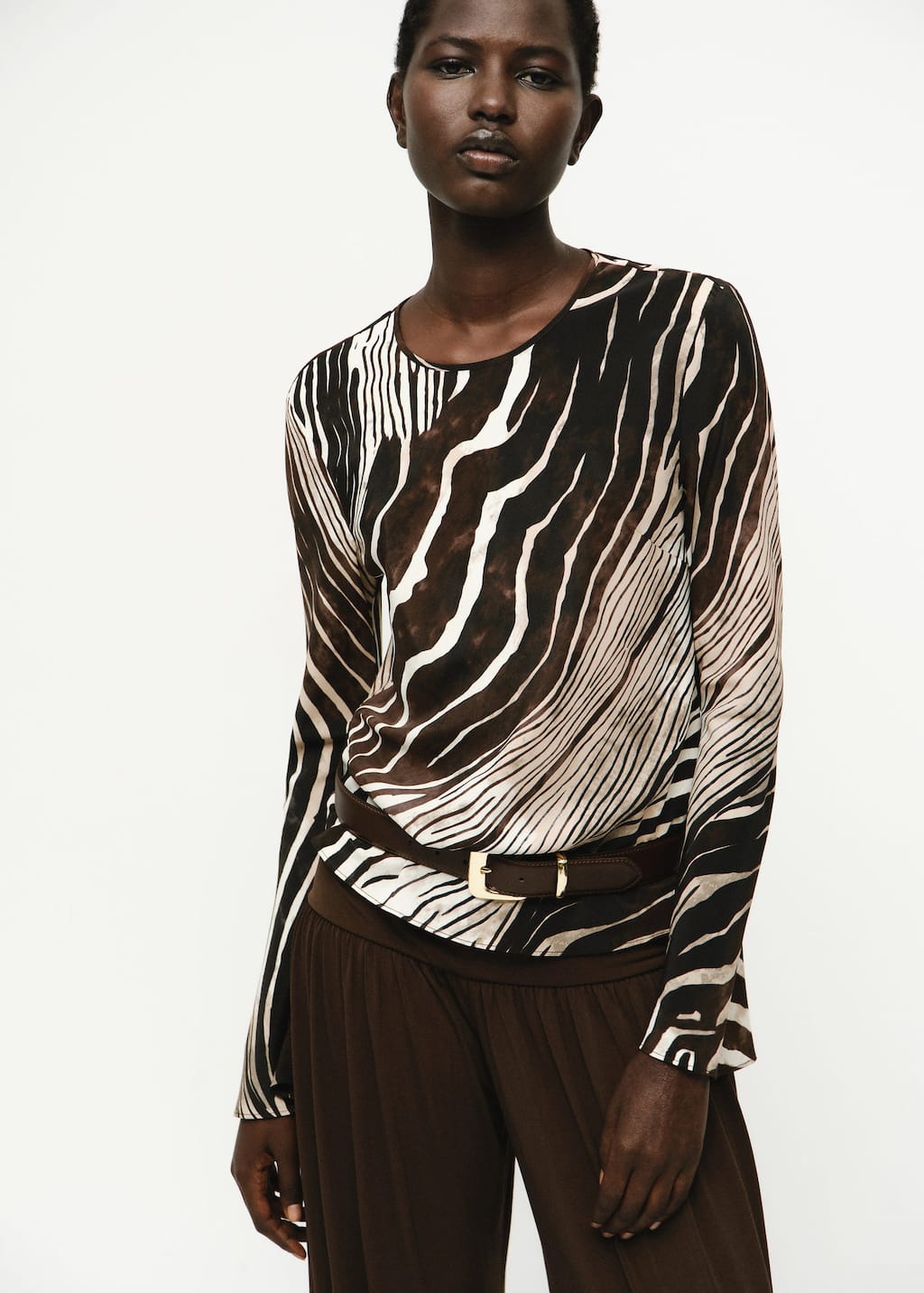 Zebra print blouse