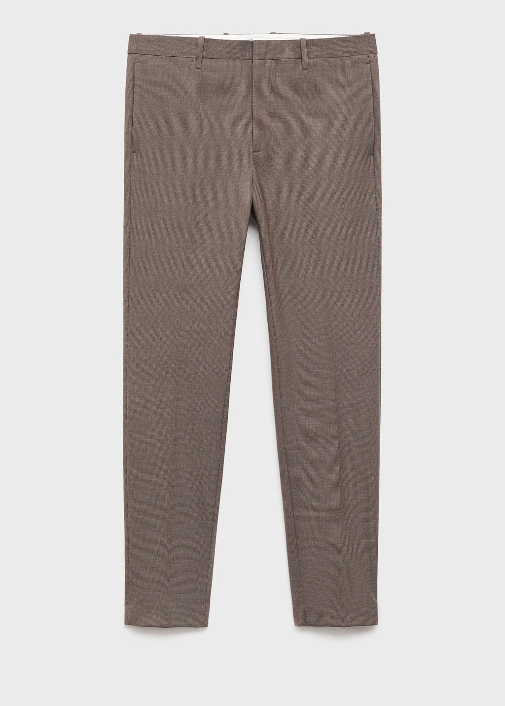 Mango Man Stretch Fabric Super Slim-fit Suit Trousers Brown In Brown