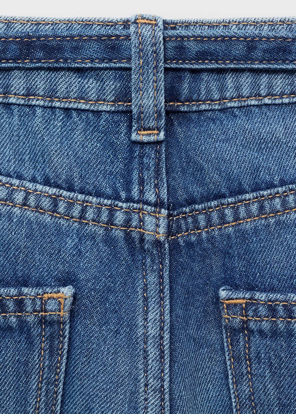 Culotte jeans with seam detail
