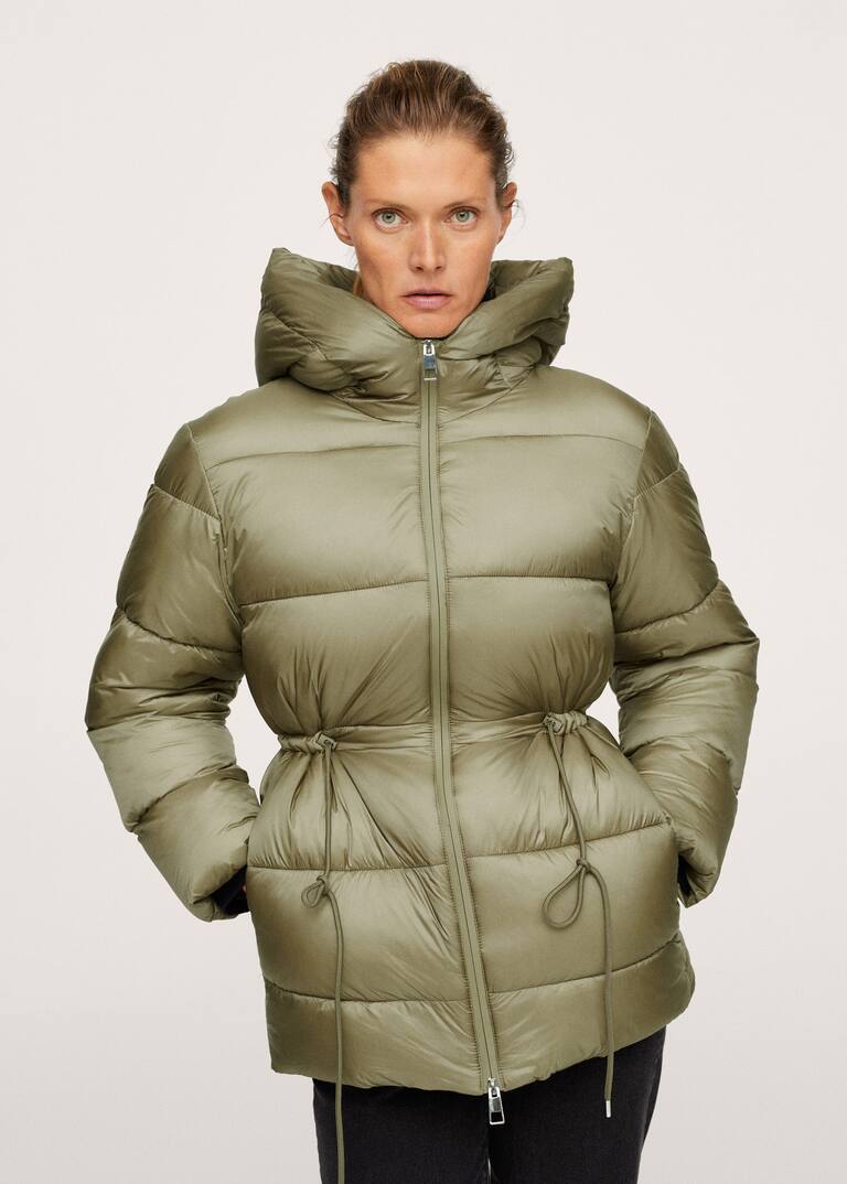 Adjustable waist quilted anorak Women MANGO OUTLET USA