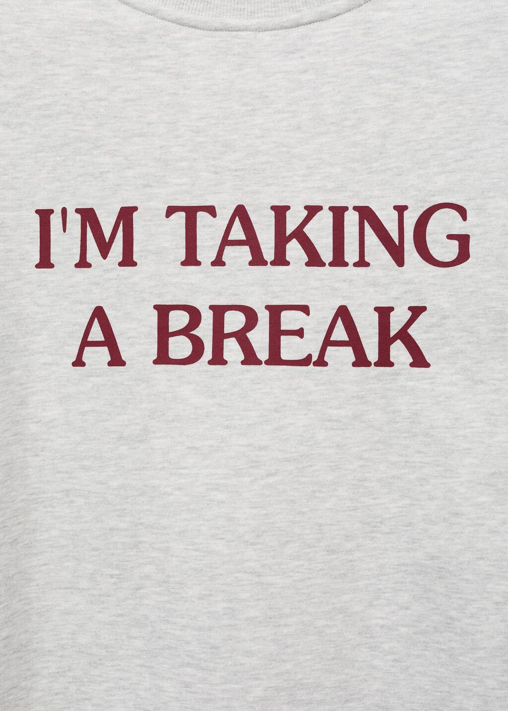 Printed cotton sweatshirt