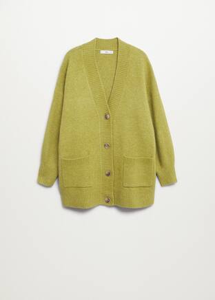 Πλεκτή ζακέτα oversize - Προϊόν χωρίς μοντέλο
