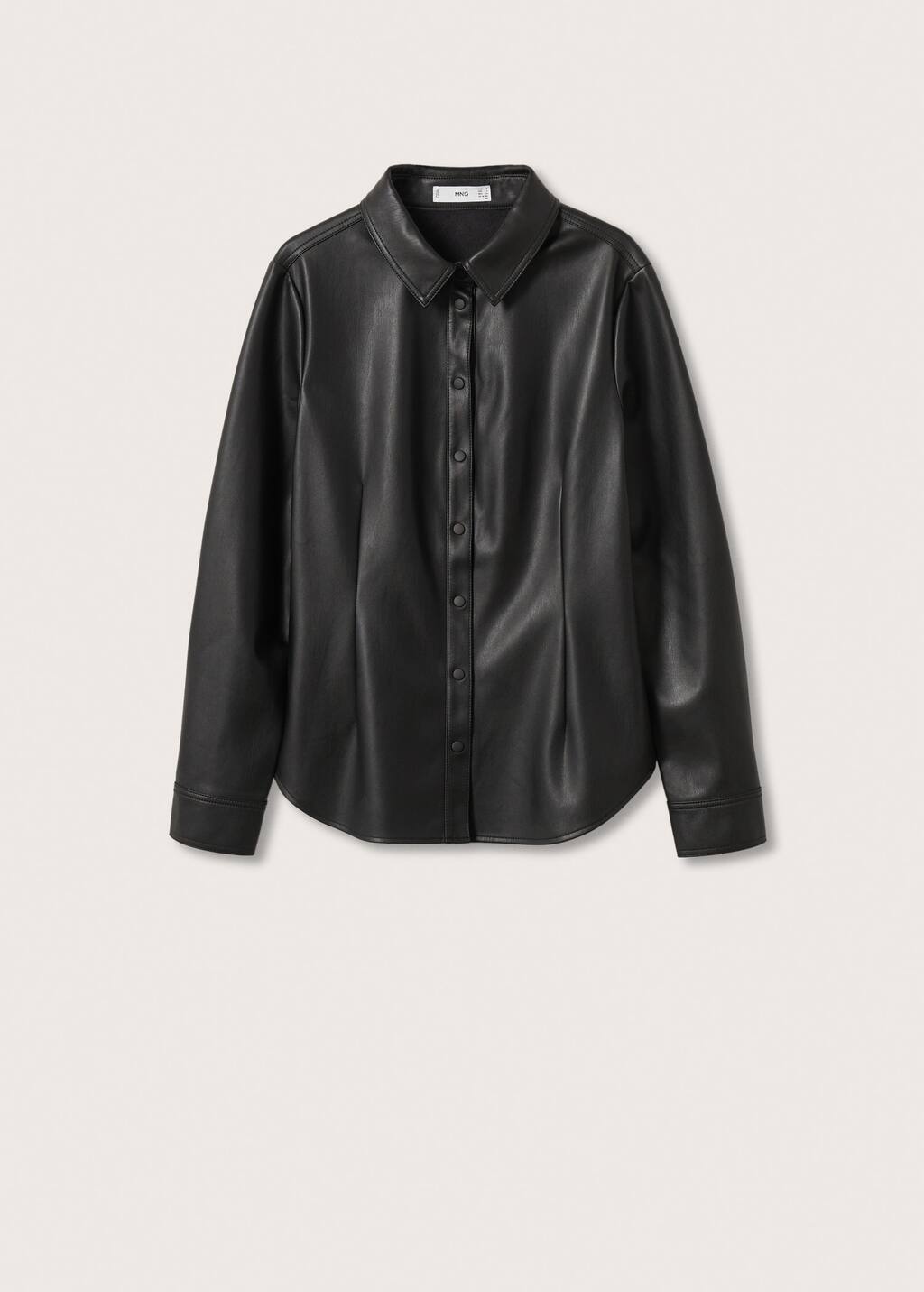 top simili cuir mango