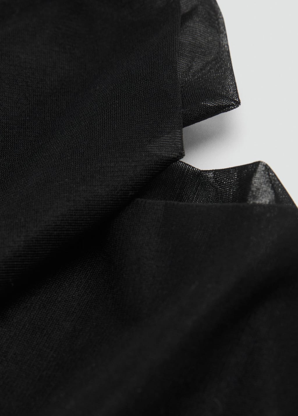 Mango Thin Veiled Tights Black In Brown