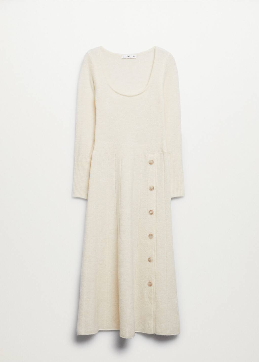 button knit dress