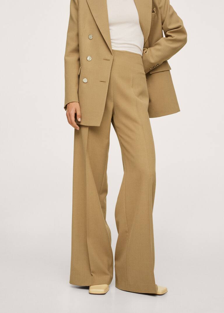 wide leg suit trousers Woman Mango Canada