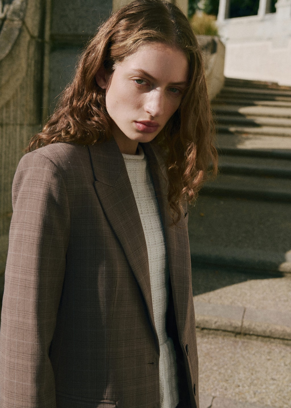 Check suit blazer