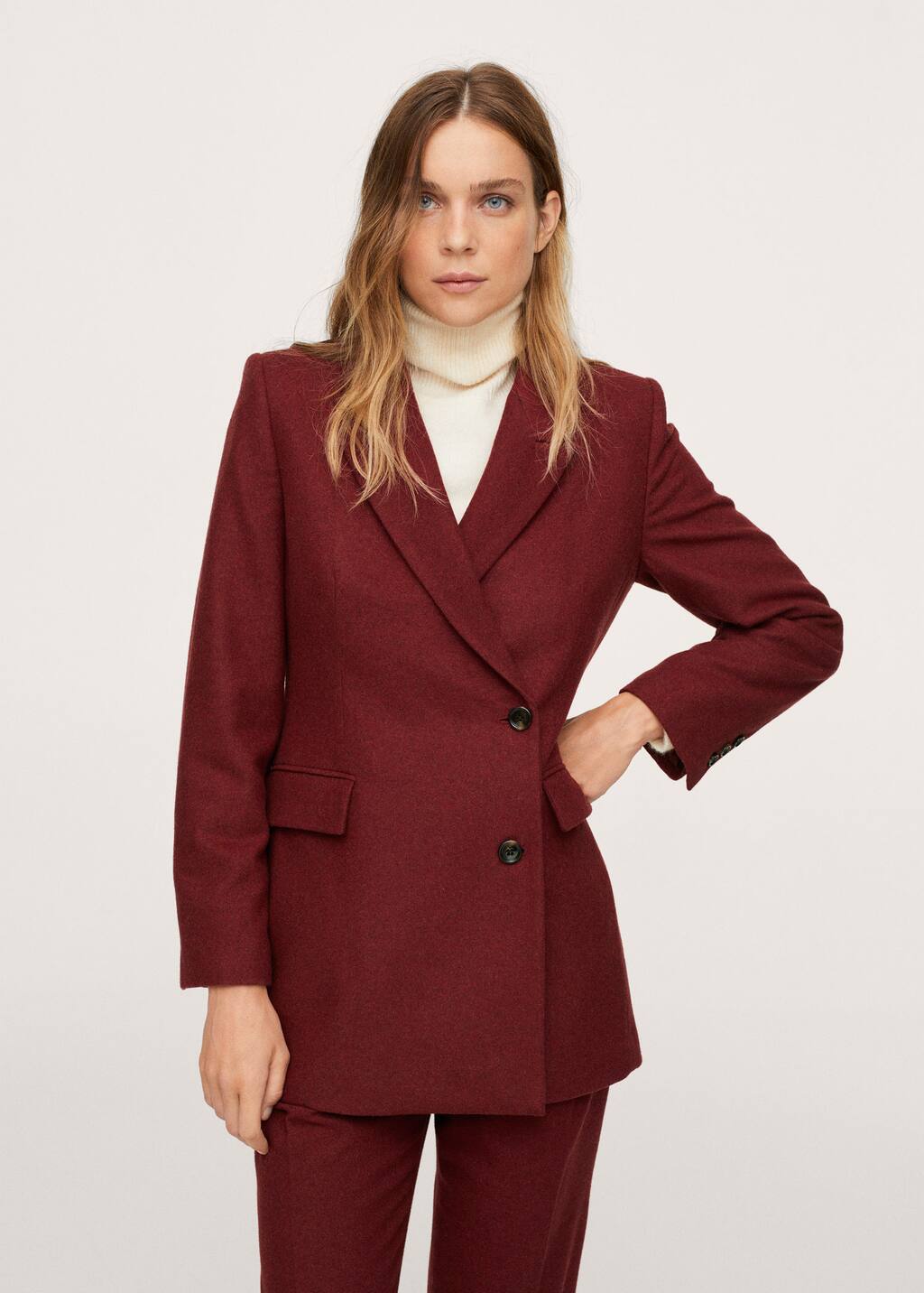 wrap suit jacket
