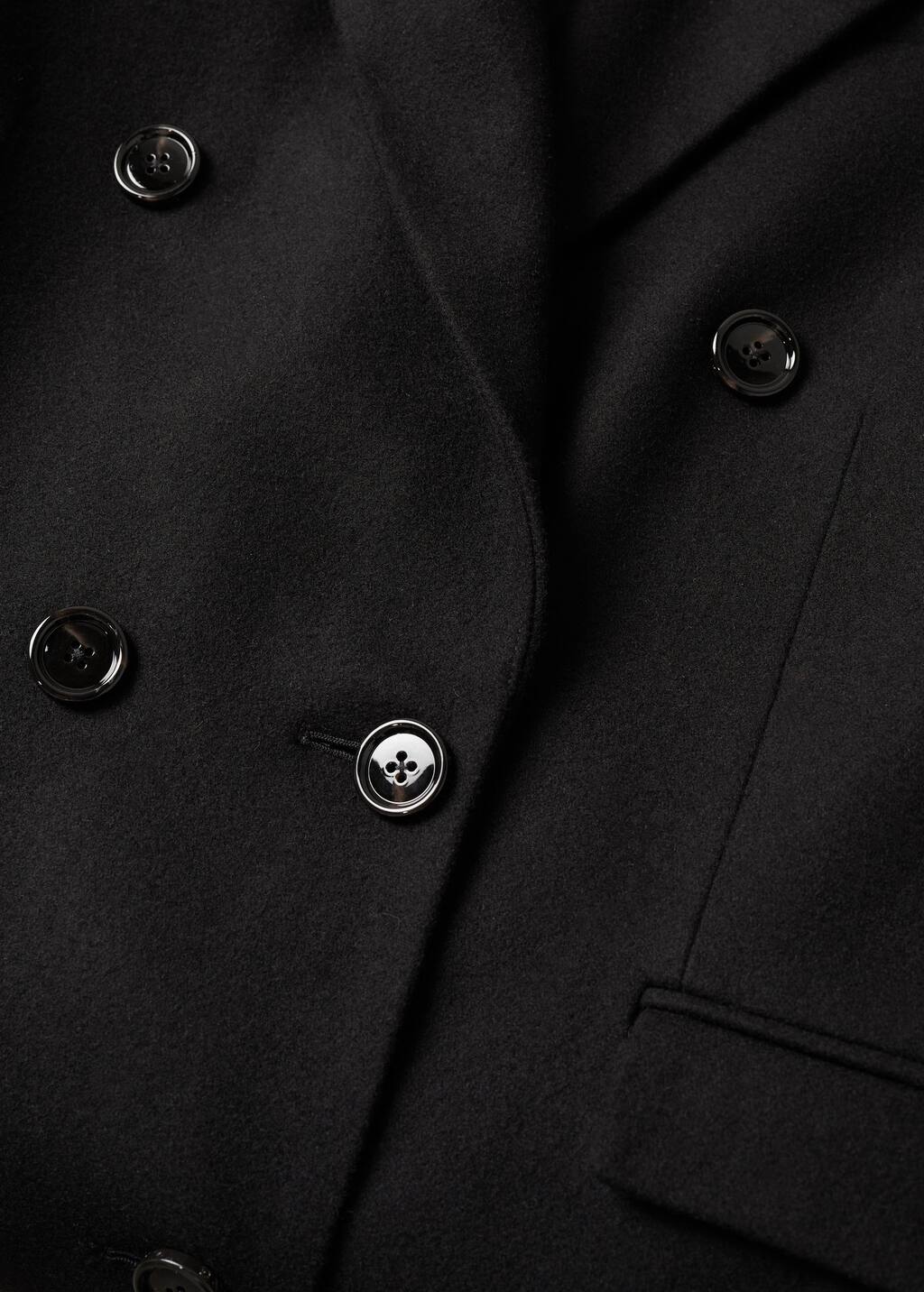 black button coat