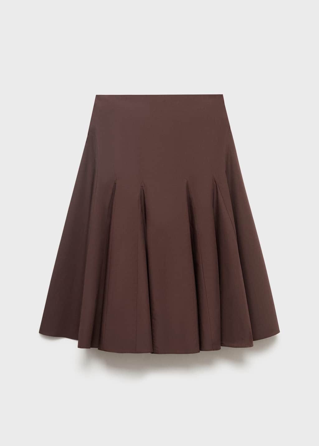 Mango Pleat Midi Skirt