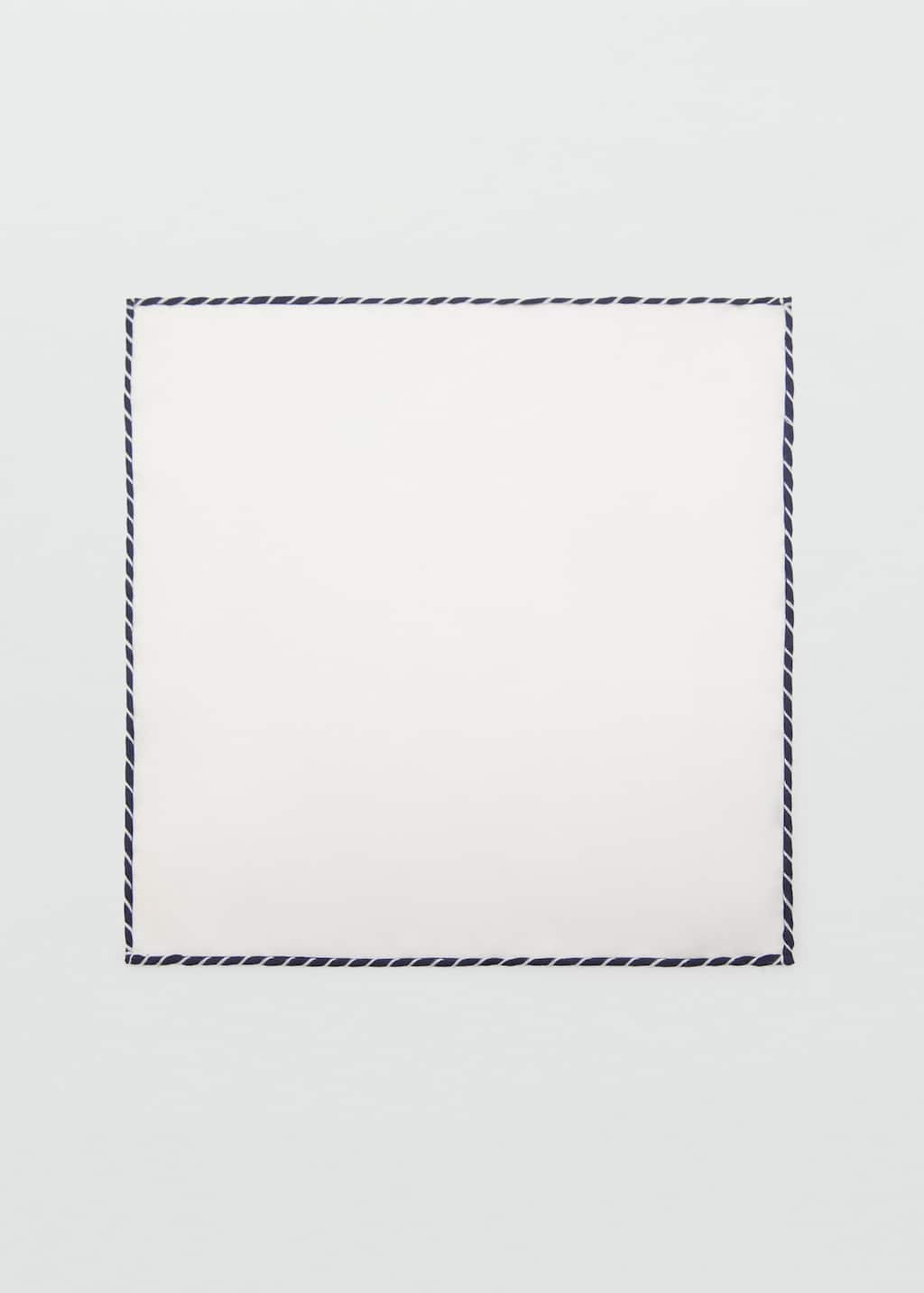 100% silk embroidered pocket handkerchief