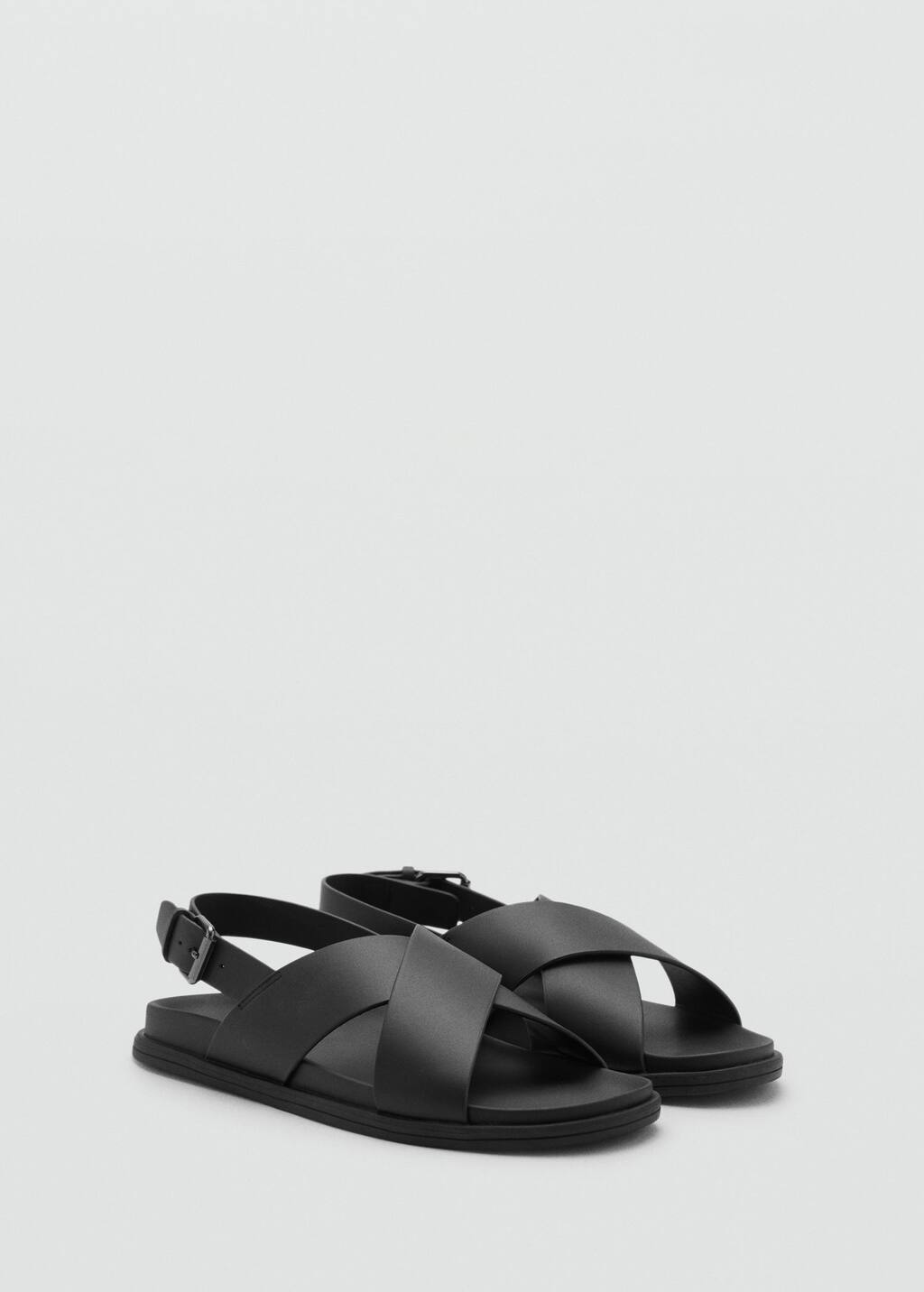 Mango Man Sandals Black