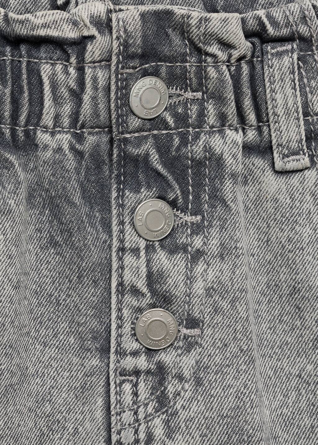 Denim paperbag skirt