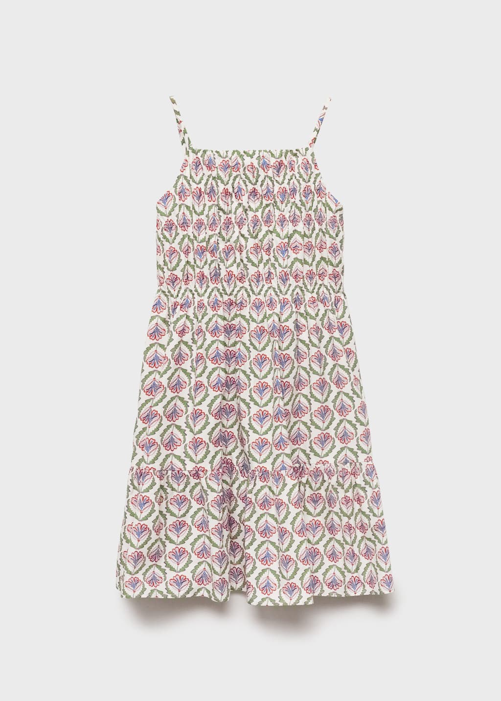Mango Midi Printed Dress Pink In Neutral
