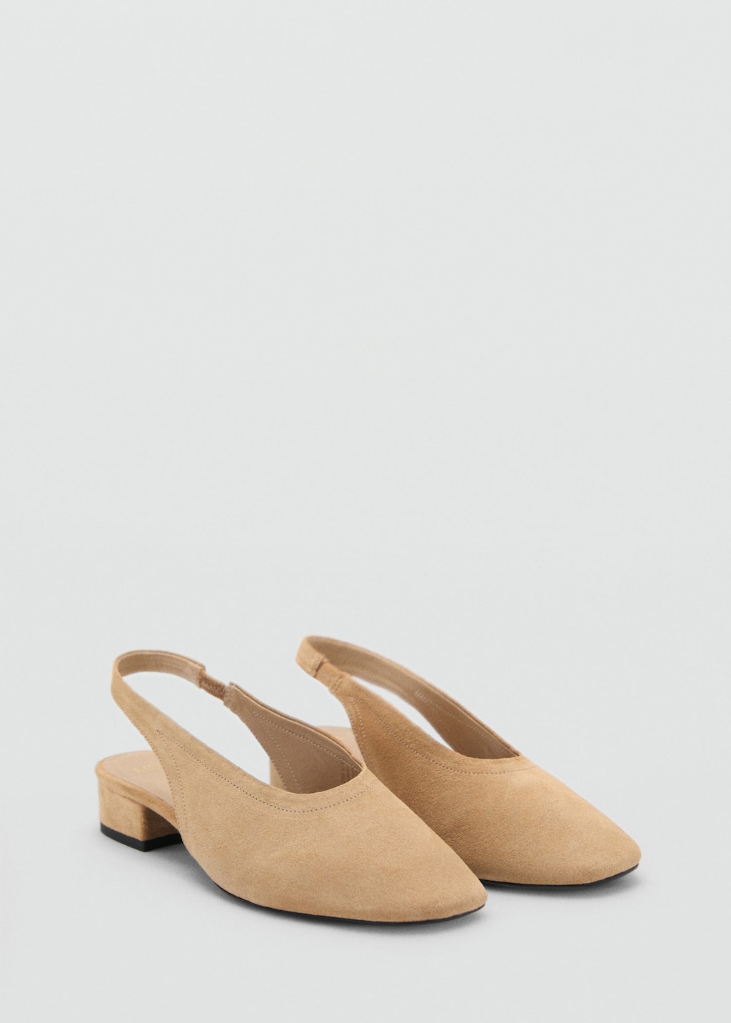 Mango Chaussures Talon Daim Sable - Femme - 41 -
