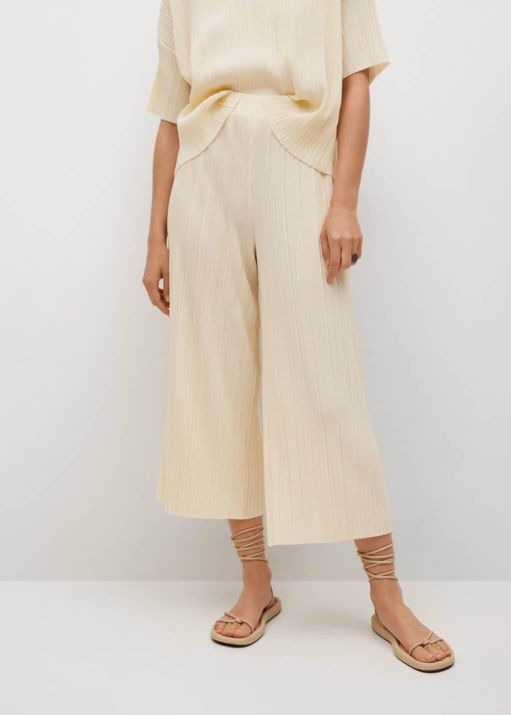 white culottes pants