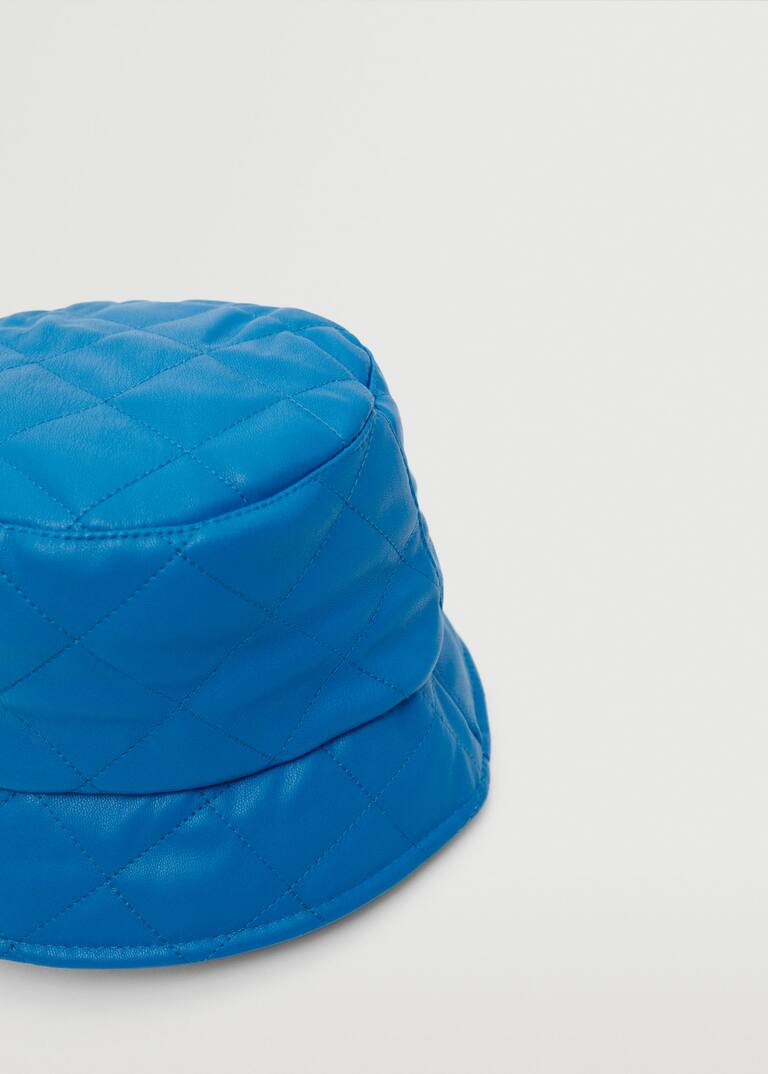 Bucket hat mit ledereffekt Damen MANGO OUTLET Deutschland