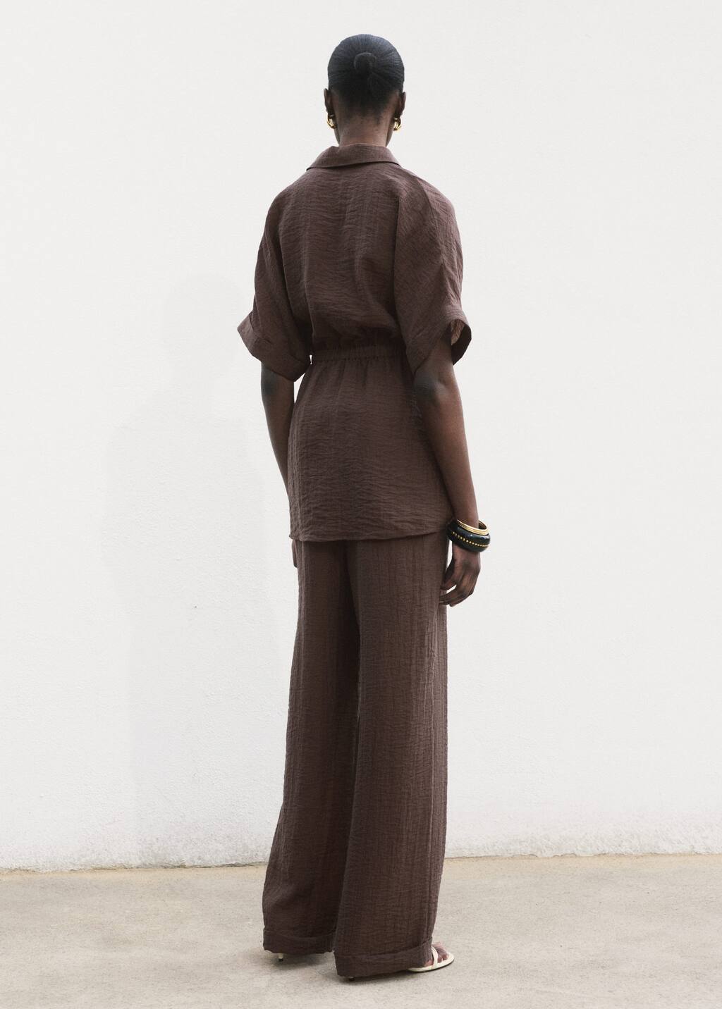 Lyocell shirt with adjustable waist