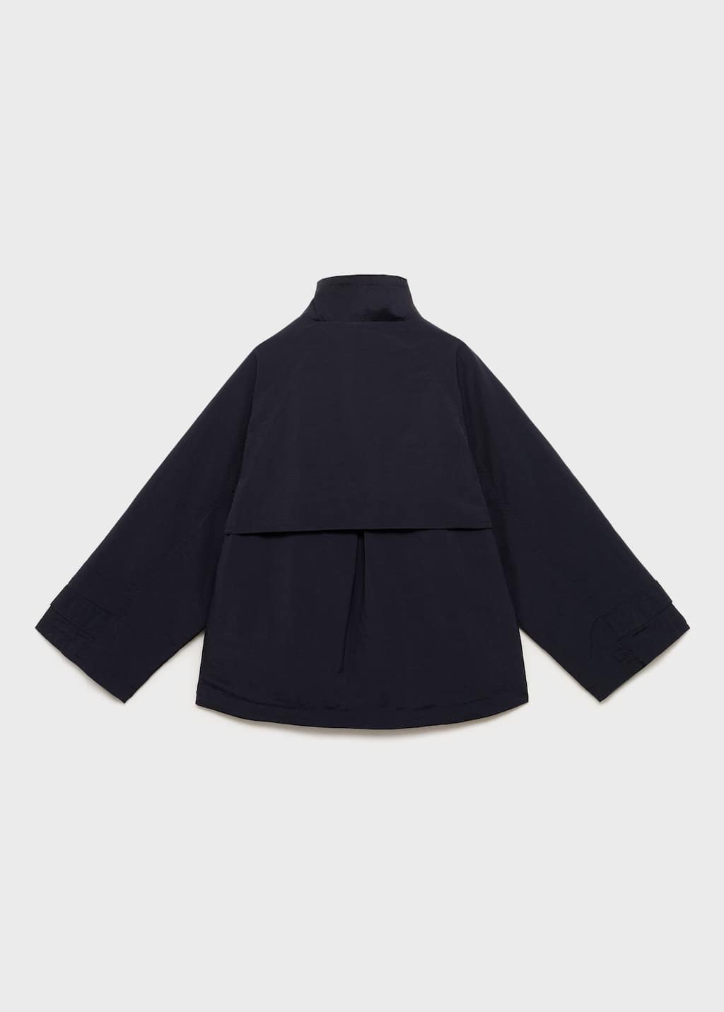 Trench coat with button detail