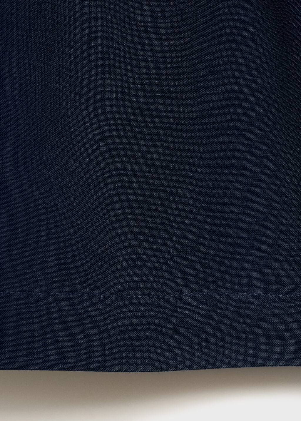 Linen shorts with bow