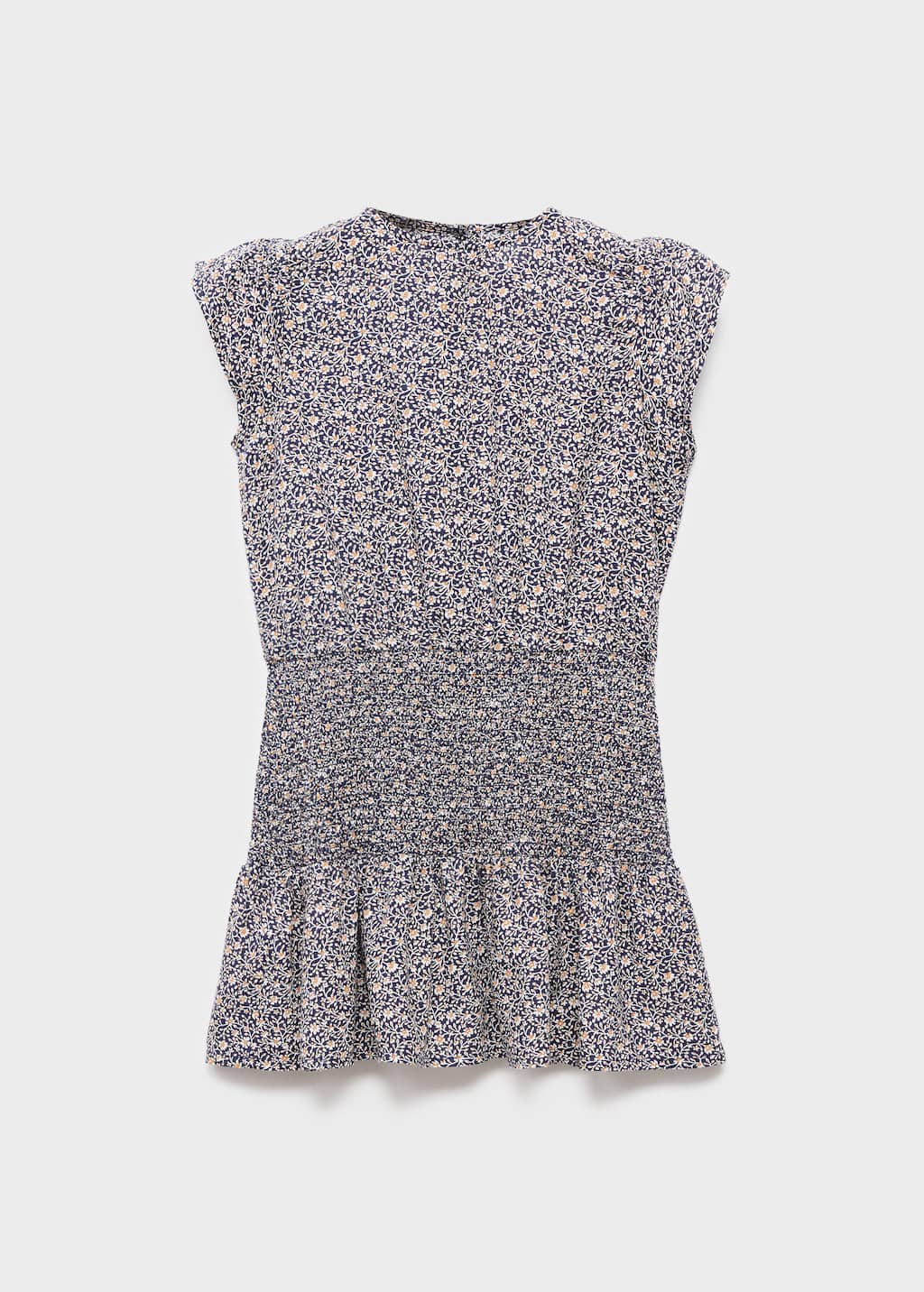 Ruched floral dress