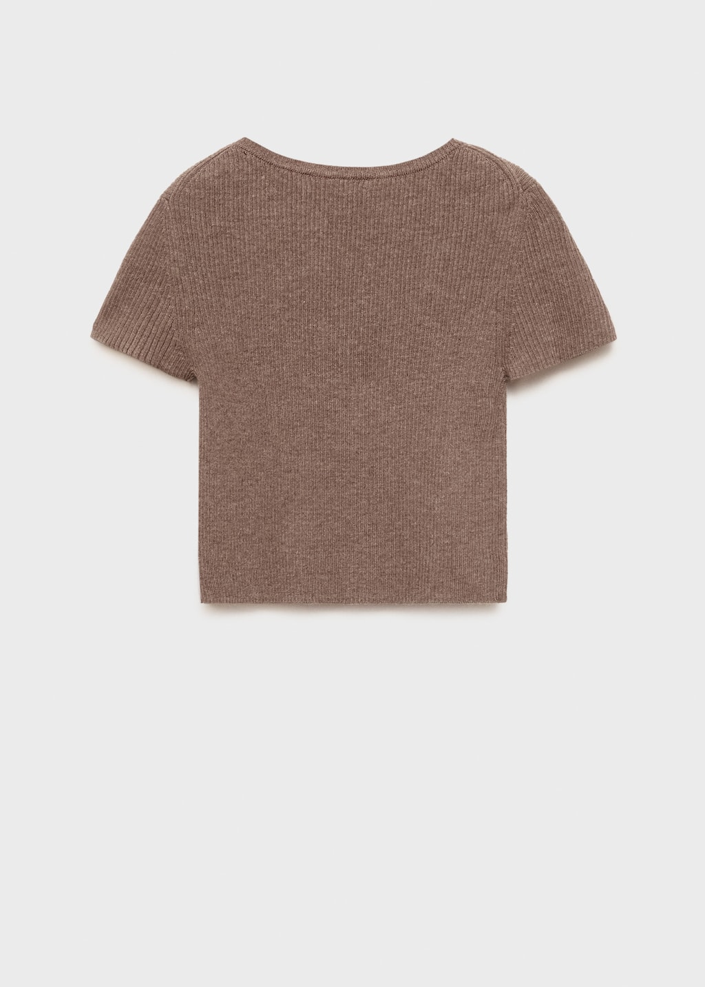 Ribbed  knit t-shirt