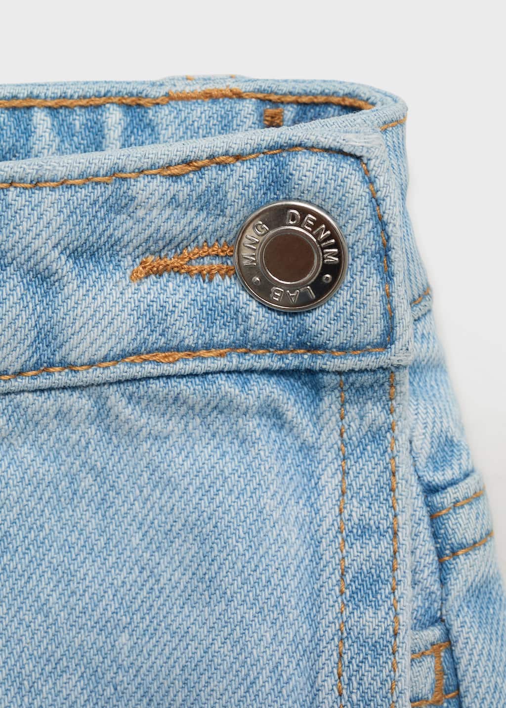 Wrapped denim skort