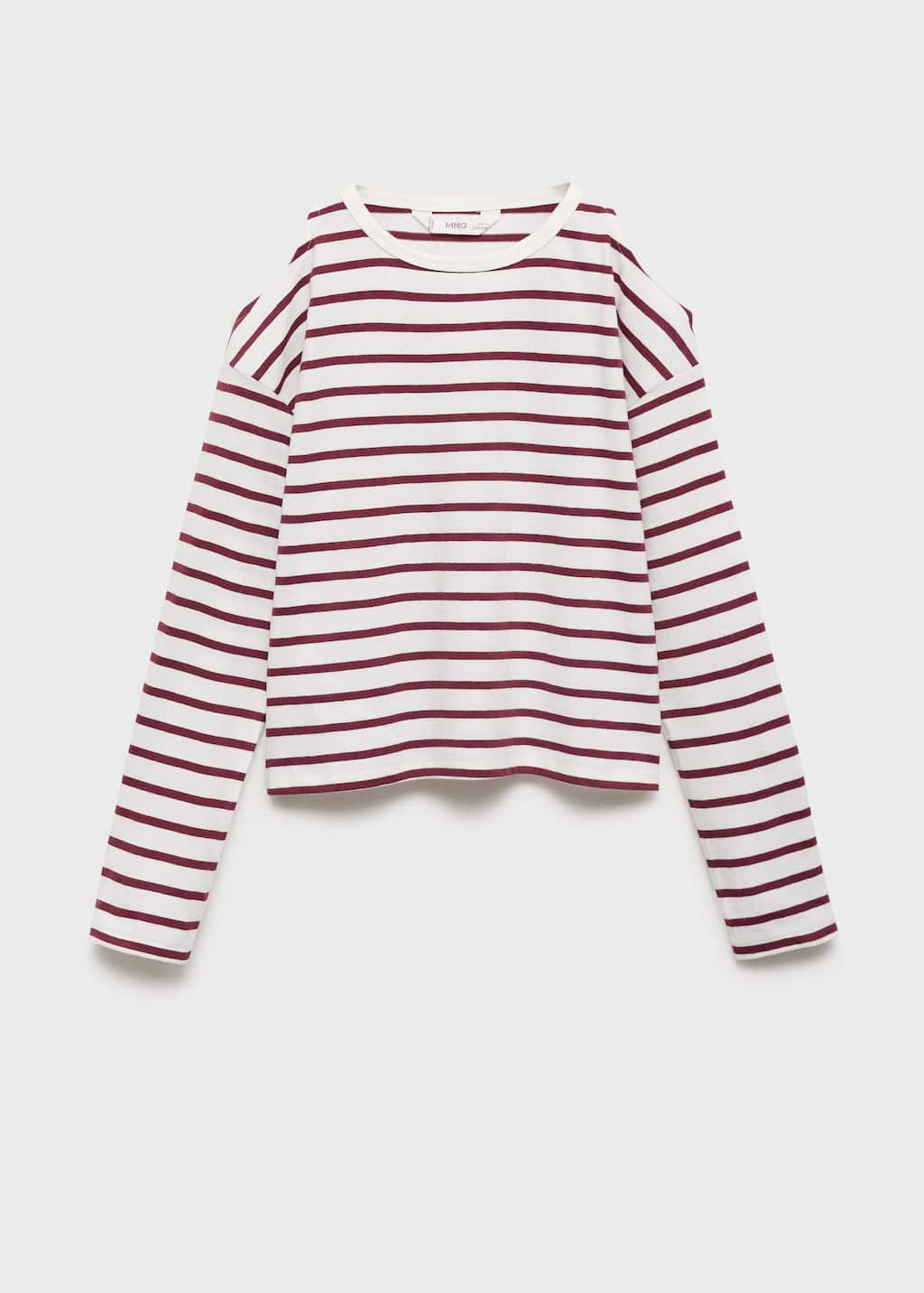 Striped t-shirt with cut-out