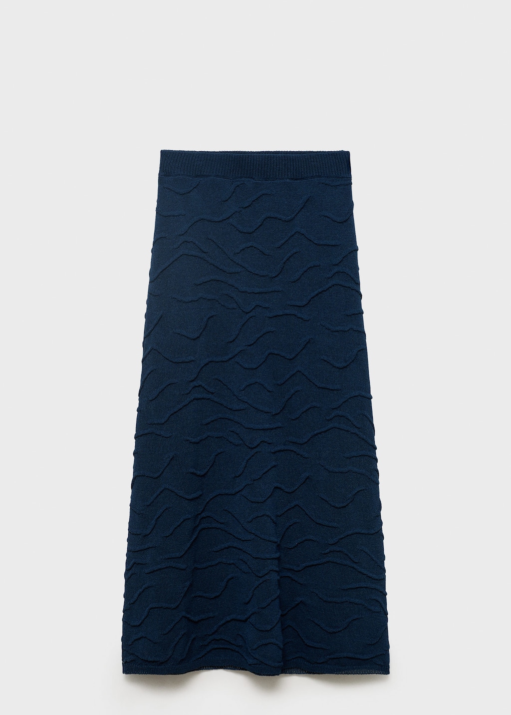 Textured long skirt